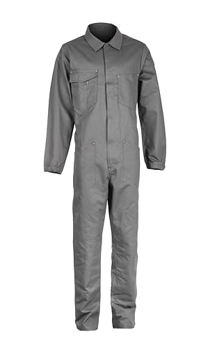 Cover Overall Herren Arbeitskleidung - Rallyekombi Overall mit Verstecktem Reißverschluss, Zwei Oberen Taschen, Zwei Fronttaschen, Werkzeugtasche, Elastische Bündchen, Elastischer Bund Rauchgrau 2XL Cover Overall Herren Arbeitskleidung - Rallyekombi Overall mit Verstecktem Reißverschluss, Zwei Oberen Taschen, Zwei Fronttaschen, Werkzeugtasche, Elastische Bündchen, Elastischer Bund Rauchgrau 2XL von DINOZAVR