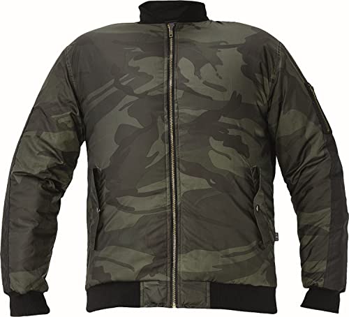 DINOZAVR Crambe Herren Pilotenjacke Bomberjacke - Wasserdicht Männer Arbeitsjacke mit Multifunktionstaschen - Arbeitsjacke - Grün 3XL von DINOZAVR