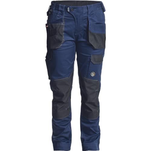 DINOZAVR Dayboro Damen Arbeitshose - Stretch Multi Taschen Moderne Outdoorhose - Dunkelblau 34 von DINOZAVR