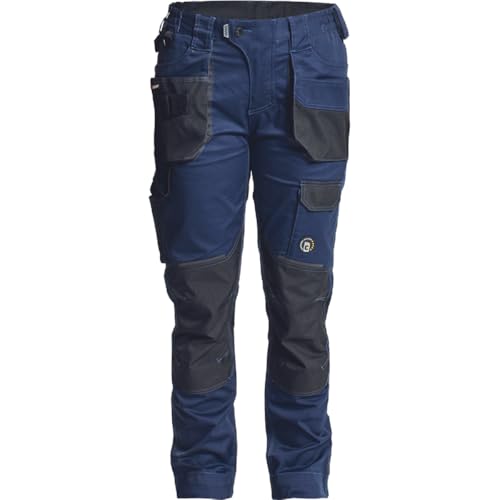 DINOZAVR Dayboro Damen Arbeitshose - Stretch Multi Taschen Moderne Outdoorhose - Dunkelblau 46 von DINOZAVR