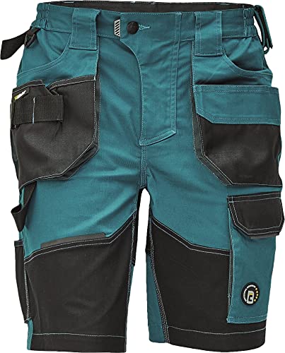 DINOZAVR Dayboro Herren Elastische Shorts/Kurze Arbeitshosen für den Sommer - Strapazierfähige - Aquamarin 52 von DINOZAVR