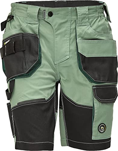 DINOZAVR Dayboro Herren Elastische Shorts/Kurze Arbeitshosen für den Sommer - Strapazierfähige - Grün 56 von DINOZAVR
