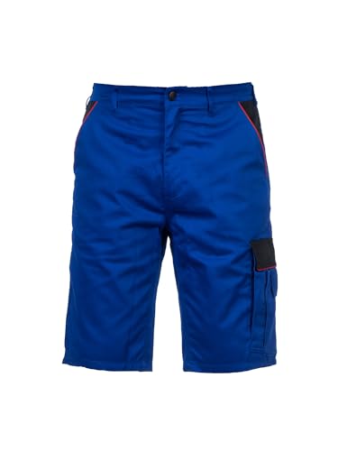 DINOZAVR Fortum Kurze Hosen Herren - Kurze Arbeitshose Herren mit Cargotasche, Werkzeugtasche, 2 Fronttaschen, 2 Gesäßtaschen mit Patte und Klettverschluss, Arbeitshosen Männer Kurz Königsblau 64 von DINOZAVR