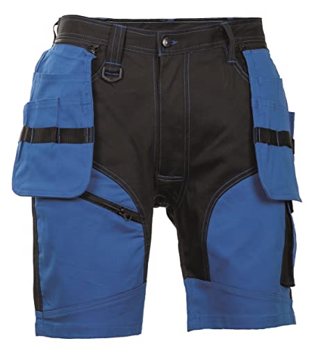 DINOZAVR Keilor Herren Kurze Arbeitshosen für den Sommer - Atmungsaktive Elastische Baumwolle Shorts - Königsblau 48 von DINOZAVR