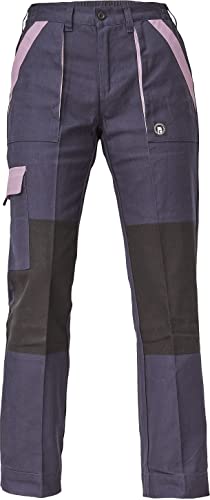 DINOZAVR Max Neo Damen Arbeitshose - Multi Taschen Baumwolle Atmungsaktiv Hose - Dunkelblau/Violett 40 von DINOZAVR