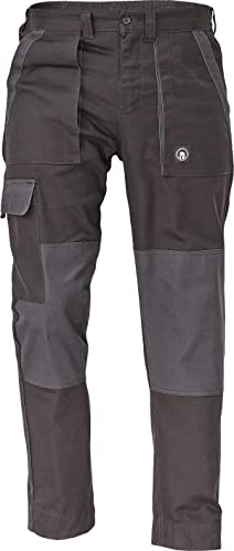 DINOZAVR Max Neo Bundhose - Herren Arbeitshose Cargohose Baumwolle Schwarz/Grau 60 von DINOZAVR