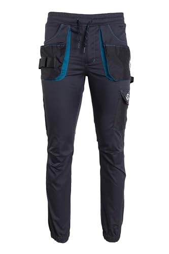 Revolt Sport Jogginghose Herren - Arbeitshosen Männer Cargohose Herren - Mit Stretchmaterial, Dreifachnaht, Reflektierenden Details, Elastischem Bund, Kordelzug, Reißverschluss, Taschen Anthrazit L Revolt Sport Jogginghose Herren - Arbeitshosen Männer Cargohose Herren - Mit Stretchmaterial, Dreifachnaht, Reflektierenden Details, Elastischem Bund, Kordelzug, Reißverschluss, Taschen Anthrazit L von DINOZAVR