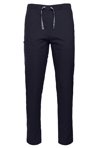 DINOZAVR Tony Schlupfhose Damen Und Herren - Unisex Medizinische Berufsbekleidung Mit Elasthan, Stretch, Zwei Italienische Taschen, Rechte Oberschenkeltasche, Gesäßtasche Mit Patte Schwarz M von DINOZAVR