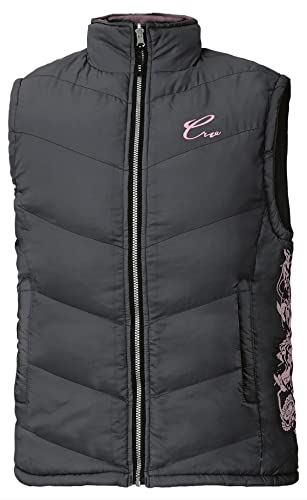 DINOZAVR Yowie Damen Outdoor Weste Steppweste mit Stehkragen - Dunkelblau/Violett M von DINOZAVR