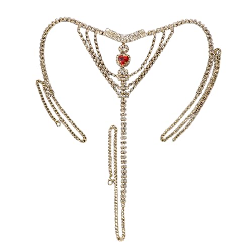 DINSOAVR Gürtel, Tanga, Höschen, G-String, Kette, Gürtel mit Strasssteinen für Blingbling Tanga, Höschen von DINSOAVR