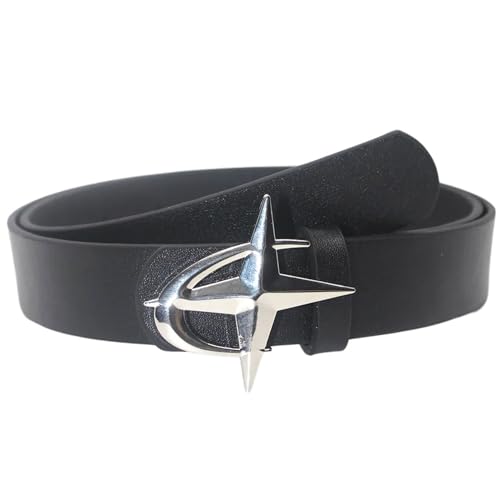 DINSOAVR Gürtel, schmale Taillenkette, einfache runde Schnalle für Damen, Freizeitkleidung, dekorativer Gürtel, schmaler Gürtel, Kleid, Schmuck von DINSOAVR