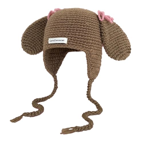 DINSOAVR Hut, Schleife, Mütze, Einkaufs-Accessoire, auffällig, modisch, Strickmütze für Herbst und Außenbereich von DINSOAVR