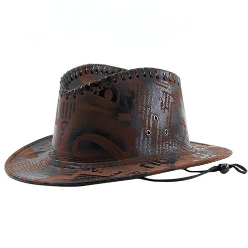 DINSOAVR Hut, atmungsaktive Mütze, ethnische Damen-Reisemütze mit verstellbarem Kinnseil, für Erwachsene, Outdoor, sonnenfester Hut von DINSOAVR