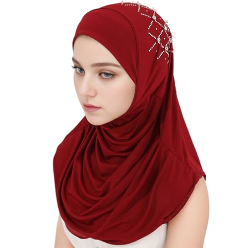 DINSOAVR Hut, modische Outdoor-Turban-Kappen für Damen, atmungsaktiv, lässig, Turban-Kappen, religiöse Veranstaltungen, sonnenfestes Kopftuch von DINSOAVR