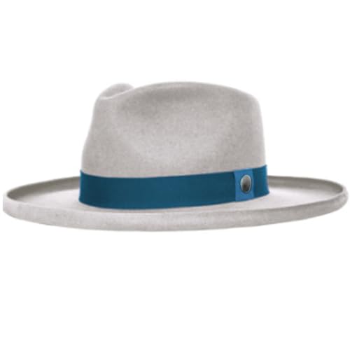 DINSOAVR Klassischer Fedora-Hut, Wolle, breite Krempe, altmodischer Zylinder für Abendessen, Outdoor, Freizeitkleidung DINSOAVR Klassischer Fedora-Hut, Wolle, breite Krempe, altmodischer Zylinder für Abendessen, Outdoor, Freizeitkleidung von DINSOAVR