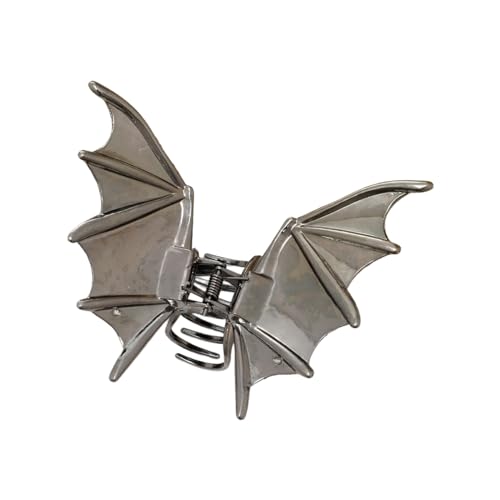 DINSOAVR Kopfschmuck, Metall-Fledermaus-Haarspange für Damen, Klauenklammer, Haarklammer, Haarschmuck, Haarschmuck, Pferdeschwanzhalter von DINSOAVR