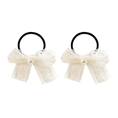 DINSOAVR Kopfschmuck, Schleifen-Form, Haarschmuck, Hot Girl, Spitze, florales Schleife, weiße Haarspange für Hochzeit, Pferdeschwanz, Haarklammer für Damen DINSOAVR Kopfschmuck, Schleifen-Form, Haarschmuck, Hot Girl, Spitze, florales Schleife, weiße Haarspange für Hochzeit, Pferdeschwanz, Haarklammer für Damen von DINSOAVR