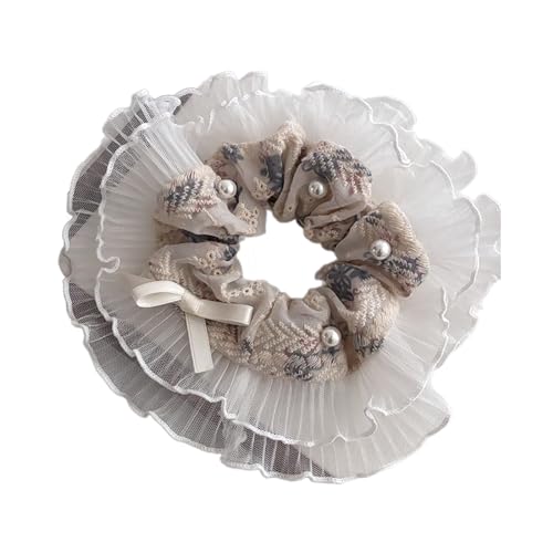DINSOAVR Kopfschmuck, Spitzen-Haargummis, weiblich, französisch, ästhetisch, modisch, Haarschmuck, Haarknoten, Haarband, Damen, eleganter Kopfschmuck DINSOAVR Kopfschmuck, Spitzen-Haargummis, weiblich, französisch, ästhetisch, modisch, Haarschmuck, Haarknoten, Haarband, Damen, eleganter Kopfschmuck von DINSOAVR
