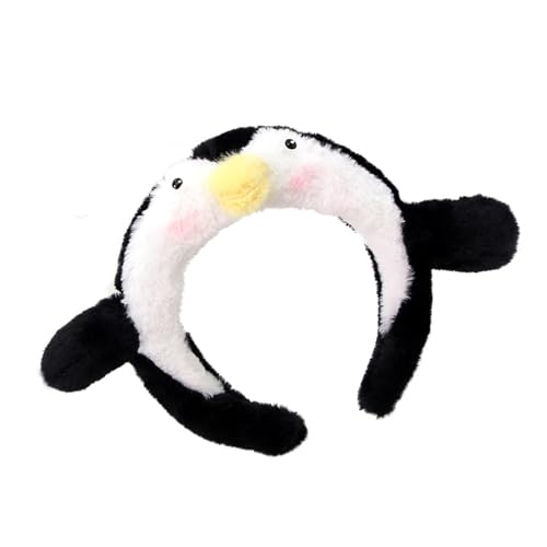 DINSOAVR Kopfschmuck, lustiges Stirnband für Kinder, für Party, pelzige Huhn-Pinguine für Musikfestivals, Foto-Requisiten für Mädchen, Foto-Requisiten von DINSOAVR