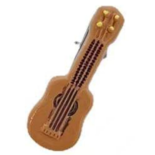 DINSOAVR Kopfschmuck, zarte gelbe kleine Gitarre und Violine geformte Haarspange für stilvolle Musiker und Studenten, modisches Haar-Accessoire von DINSOAVR