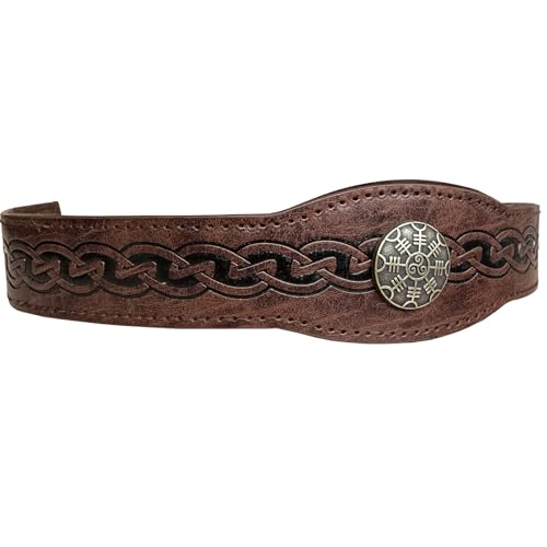 DINSOAVR Kopfschmuck für Herren, geschnitztes Cosplay, schwarzes Haarband, geprägtes Haarband, Cosplay, industrielles Alter, Cosplay, für Kostümfotografie von DINSOAVR