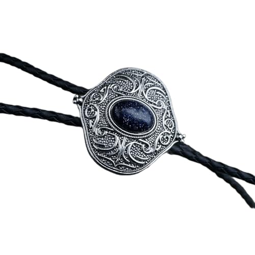 DINSOAVR Krawatten, falsche Halsbänder, elegante Krawatte mit Edelstein-Anhänger, Edelstein-Krawatte, Western-Kostüm von DINSOAVR