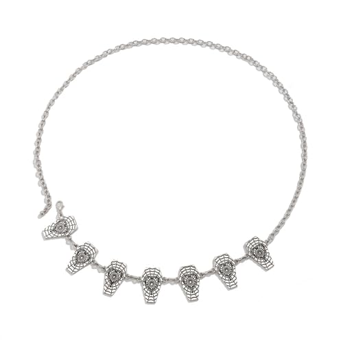 DINSOAVR Modischer Damen-Taillengürtel, Metallic-Punk-Kette, Körperkette, Taillenschmuck, Partykleid, Taillengürtel, Club-Körperschmuck von DINSOAVR