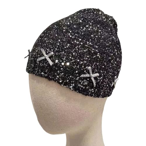 DINSOAVR Mütze, Schleifenmuster, Mütze, Stile, Wintermütze, trendig, Unisex, gestrickt, Unisex, Winter-Accessoire von DINSOAVR