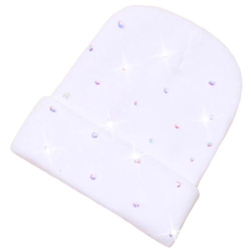 DINSOAVR Mütze, Strickmützen, Weben, Strickmützen für Damen, einzigartige Strasssteine, Kostüm-Requisiten, Totenkopfmützen, Highlight für trendsetzende Akzente von DINSOAVR