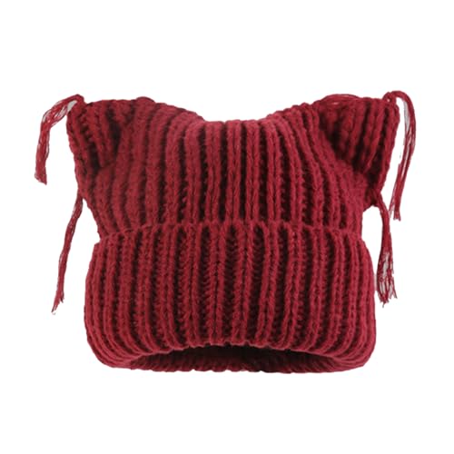 DINSOAVR Mütze, weich, handgefertigt, schweißfest, winddicht, schützend, für Bühnenauftritte, Winter-Accessoire für stilvolle Damen von DINSOAVR