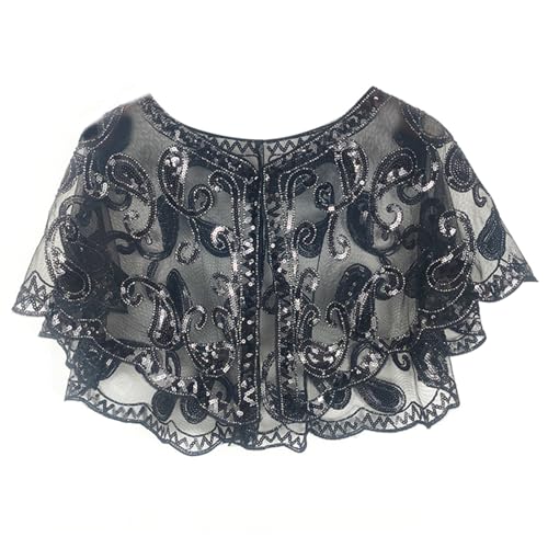 DINSOAVR Schals und Schals, Pailletten-Schal, Prinzessinnen-Wickelschal, handgefertigtes Kleid, Zubehör für Damen, Kostüm, Mottoparty DINSOAVR Schals und Schals, Pailletten-Schal, Prinzessinnen-Wickelschal, handgefertigtes Kleid, Zubehör für Damen, Kostüm, Mottoparty von DINSOAVR