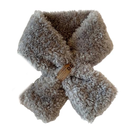 DINSOAVR Schals und Schals, warmer Winterschal für Erwachsene, Pelz-Kunstfell, Halstuch für kaltes Wetter, Studenten, Mädchen, Halswärmer von DINSOAVR