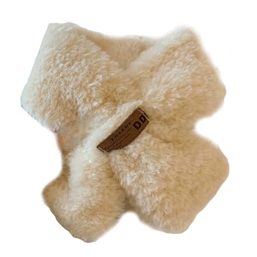 DINSOAVR Schals und Schals, warmer Winterschal für Erwachsene, Pelz-Kunstfell, Halstuch für kaltes Wetter, Studenten, Mädchen, Halswärmer von DINSOAVR