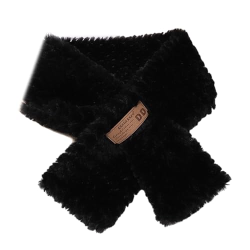 DINSOAVR Schals und Schals, warmer Winterschal für Erwachsene, Pelz-Kunstfell, Halstuch für kaltes Wetter, Studenten, Mädchen, Halswärmer von DINSOAVR