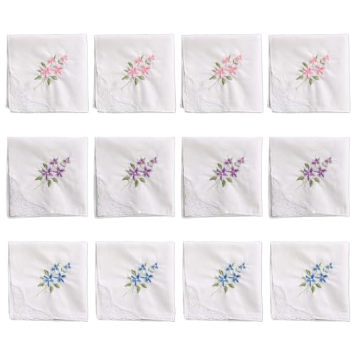 DINSOAVR Taschentuch, Hochzeits-Taschentuch, weiße Spitze, Taschentuch für Bräutigam, Damen, Taschentücher, Hochzeits-Taschentücher DINSOAVR Taschentuch, Hochzeits-Taschentuch, weiße Spitze, Taschentuch für Bräutigam, Damen, Taschentücher, Hochzeits-Taschentücher von DINSOAVR