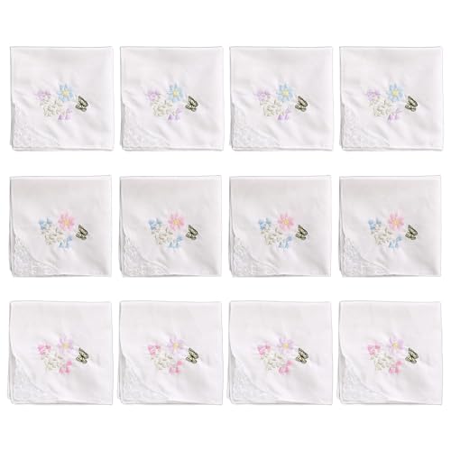 DINSOAVR Taschentuch, Hochzeits-Taschentuch, weiße Spitze, Taschentuch für Bräutigam, Damen, Taschentücher, Hochzeits-Taschentücher DINSOAVR Taschentuch, Hochzeits-Taschentuch, weiße Spitze, Taschentuch für Bräutigam, Damen, Taschentücher, Hochzeits-Taschentücher von DINSOAVR