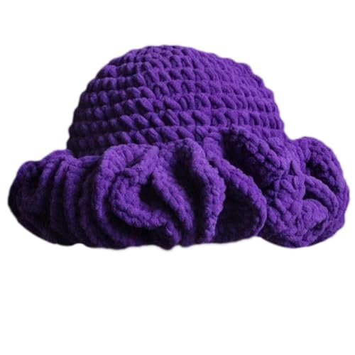 DINSOAVR Warme Häkelmütze, Unisex, Strickmütze, breite Bordüre, multifunktionale Mütze für Themenpartys und Outdoor-Spaß von DINSOAVR