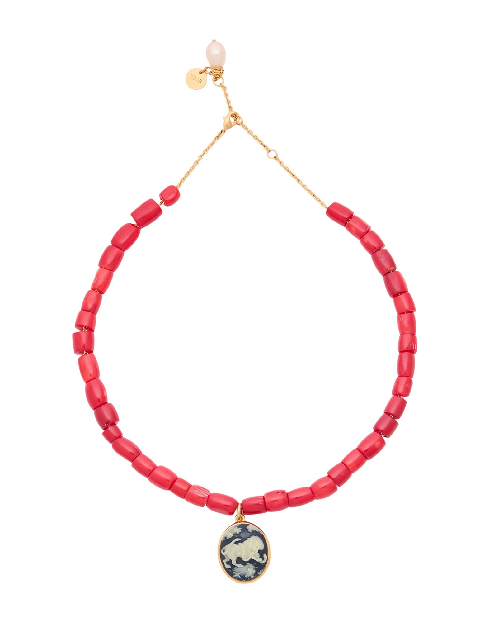 DIOR Halskette Damen Rot von DIOR