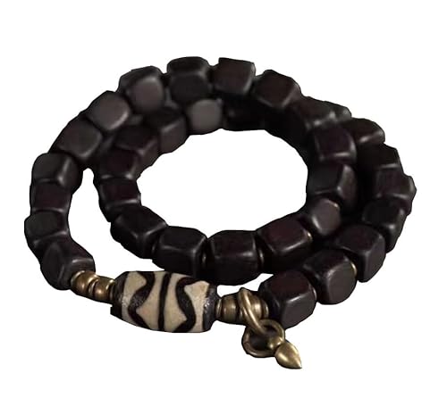 Armbandschmuck, Perlenarmbänder, Rosenkranzperlen, schwarzes Sandelholzarmband im chinesischen Stil for Paare, Retro-Schmuckarmband for Männer und Frauen, tibetisch-buddhistische Perlenkette, Schmuck von DIPISO