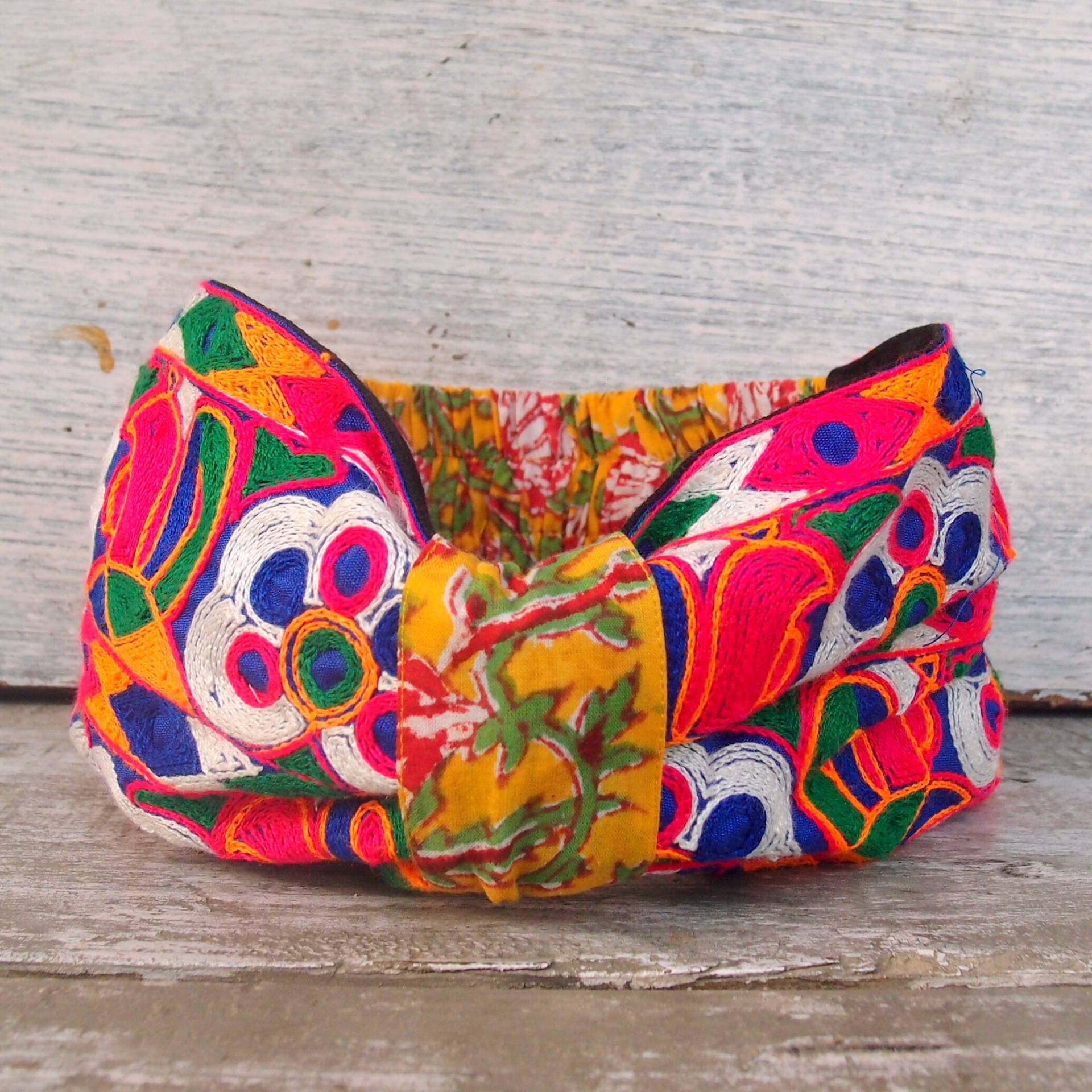 Bohochic, Boho Turban, Haarband, Stickerei-Haarband, Hairtie, Haarreif, Stoff-Haarband, Boho-Haar-Accessoire von DIR69