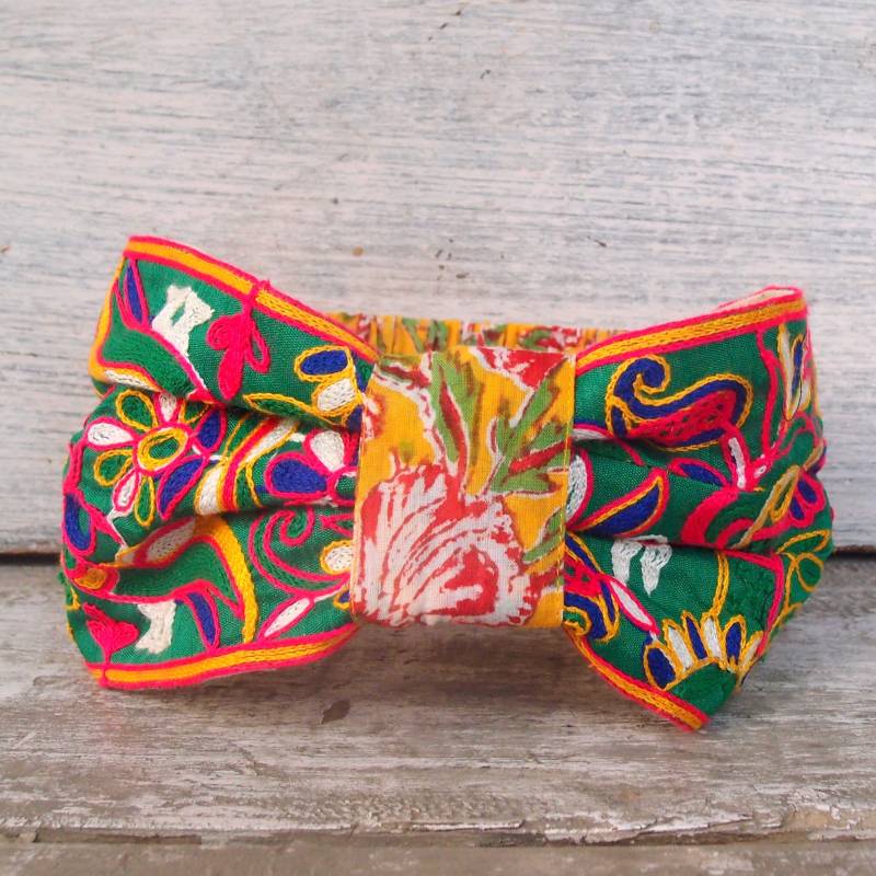 Bohochic, Boho Turban, Haarband, Stickerei-Haarband, Hairtie, Haarreif, Stoff-Haarband, Boho-Haar-Accessoire von DIR69