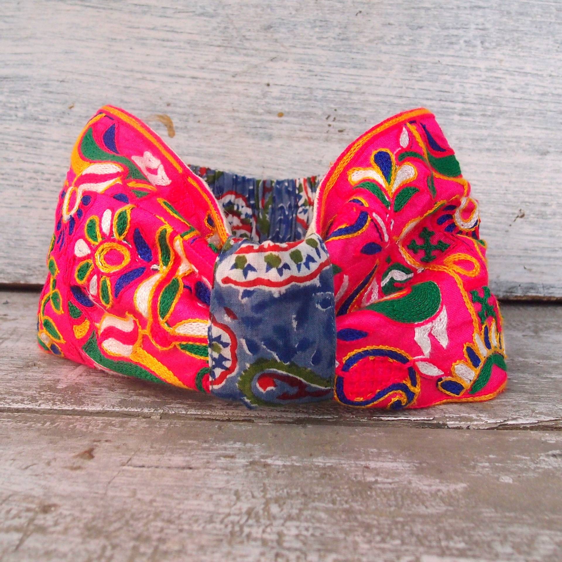 Bohochic, Boho Turban, Haarband, Stickerei-Haarband, Hairtie, Haarreif, Stoff-Haarband, Boho-Haar-Accessoire von DIR69