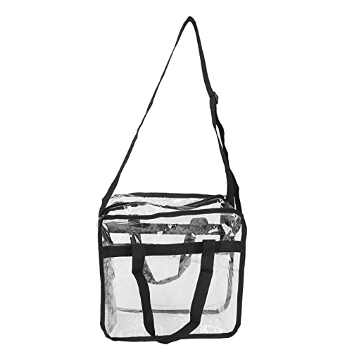 Große Kapazität Transparent Tasche Clear PVC Handtasche für Reisebrand Einkauf langlebiger Leichter Toilettenbeutel für Frauen Männer von DIRBAK