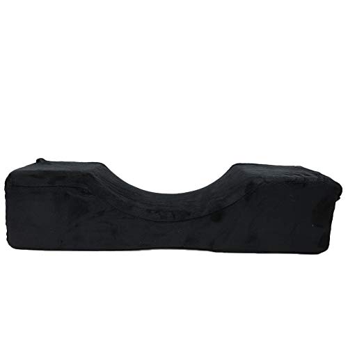 Haushalt U -förmige elastische Nagelkunst Handkissen Wimpern Erweiterung REST Kissen Ergonomisches Design weich bequeme bequeme dreidimensionale Stütze Hautfreundliche (Black flocking) von DIRBAK