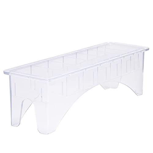 Limit Comb Storage Box Heavy Duty Plastic Organizer mit 8 10 Slots für Haarschneiderbemerkende. Professionelle Werkzeughülle für Friseur (Begrenzte Kammbox 8 Packs) von DIRBAK