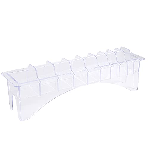 Limit Comb Storage Box Heavy Duty Plastic Organizer mit 8 10 Slots für Haarschneiderbemerkende. Professionelle Werkzeughülle für Friseur (Begrenzung von Combbox 10 Packs) von DIRBAK