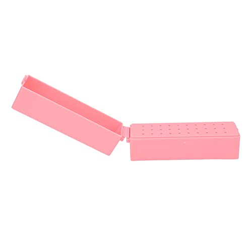 Nagelbohrer Bits Halter Acrylabdeckung 30 Tiefe Löcher Organizer Behälter für Manikürewerkzeuge Raumsparende Nagelschleifungsbits Displayer von DIRBAK