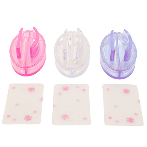 Nagelkunst -Stempel -Set weiche Silikon -Maniküre -Stempelwerkzeuge mit verschiedenen Mustern für Nagel Salon 3pcs Nagelkunst -Stamper und 3 Stempelplatten von DIRBAK