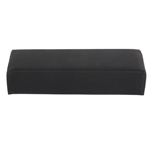 Nagelkunsthand Rast Pad Kissen Professionelle Salon Maniküre Handkissen bequem ergonomisch für Nagelstudios und Heimatweiche PU -Ledermaterial 30 cm x 9,5 cm x 6,5 cm konzipiert (Black) von DIRBAK