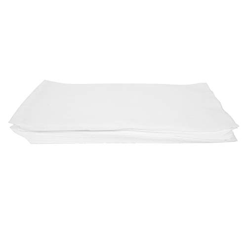 Nagelkunsttisch Matte Einweg faltbares Wasser absorbierende weiche hautfreundliche Tischdecke für Nagel Salons Schönheitssalons Holz Zellstoff Weiß 27x56 cm 190pcs von DIRBAK